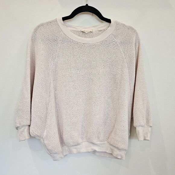 Altar'd State Cream Chenille Knit Dolman Sleeve Sweater Size Medium - Picture 2 of 13